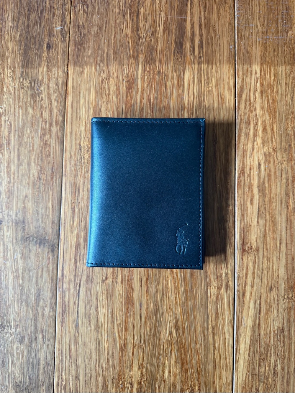 Unused Polo by Ralph Lauren Black Leather Bifold Wallet